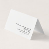 Trendy Makeup Artist White Style Visitekaartje (Achterkant)