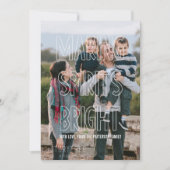 Trendy Making Spirits Bright Overlay Holiday Feestdagenkaart (Voorkant)