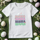 Trendy Mama Easter T-shirt; Bunny & Leopard Print T-shirt