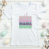 Trendy Mama Easter T-shirt; Bunny & Leopard Print T-shirt