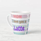 Trendy mama, ik hou van je, een latte mok (Linkerhoek)