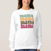 Trendy Mama Sweatshirt mama Shirt Leopard Print (Voorkant)