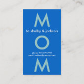 Trendy mammie Calling Cards Contactkaartje (Achterkant)