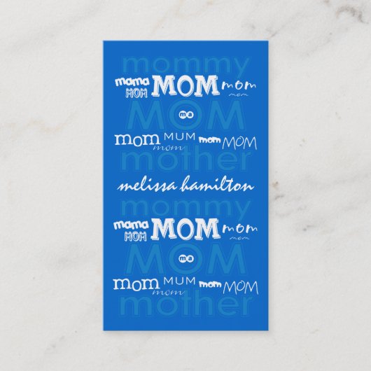 Trendy mammie Calling Cards Contactkaartje (Voorkant)