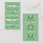 Trendy mammie Calling Cards Contactkaartje (Voorkant / Achterkant)