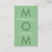 Trendy mammie Calling Cards Contactkaartje (Achterkant)