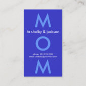 Trendy mammie Calling Cards Contactkaartje (Achterkant)