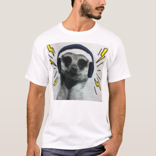trendy man Basic T-Shirt, White T-shirt (Voorkant)
