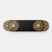 Trendy Mandala Patroon & Quote Persoonlijk Skateboard (Horizontaal)