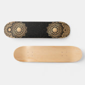 Trendy Mandala Patroon & Quote Persoonlijk Skateboard (Horizontaal)