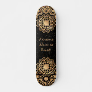 Trendy Mandala Patroon & Quote Persoonlijk Skateboard