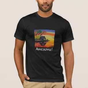 Trendy Mannen Design Stijlvolle grafische kaart T-shirt