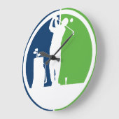Trendy Mannen Modern Golf Theme Wall Clocks Grote Klok (Hoek)