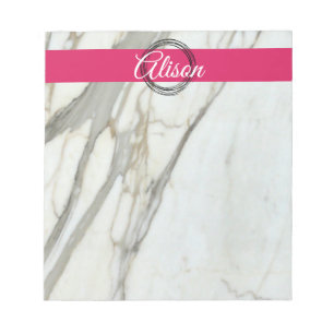 Trendy marble, fuchsia roze notitieblok