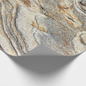 Trendy Marble Granite Stone Texture Cadeaupapier (Hoek)