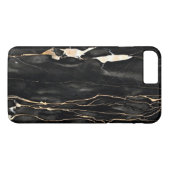 Trendy Marble Pattern Black Gold Grey Case-Mate iPhone Case (Achterkant (Horizontaal))