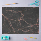 Trendy Marble Pink Black Modern Tissuepapier (Craft)