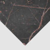 Trendy Marble Pink Black Modern Tissuepapier (Detail)