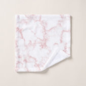Trendy Marble Stone Design met naam Bad Handdoek (Wasdoekje)