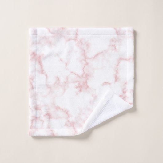 Trendy Marble Stone Design met naam Bad Handdoek (Wasdoekje)