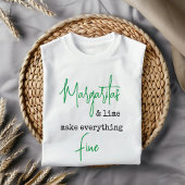 Trendy Margaritas en Limoen maken alles prima T-shirt