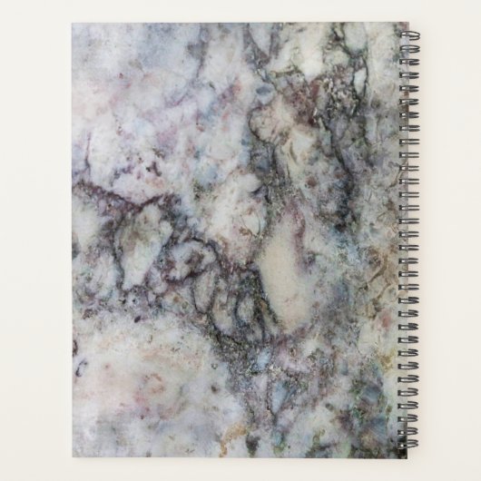 Trendy marmer foto collage persoonlijk planner (Achterkant)