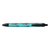 trendy marmer nautical design gift zwarte inkt pen (Achterkant)