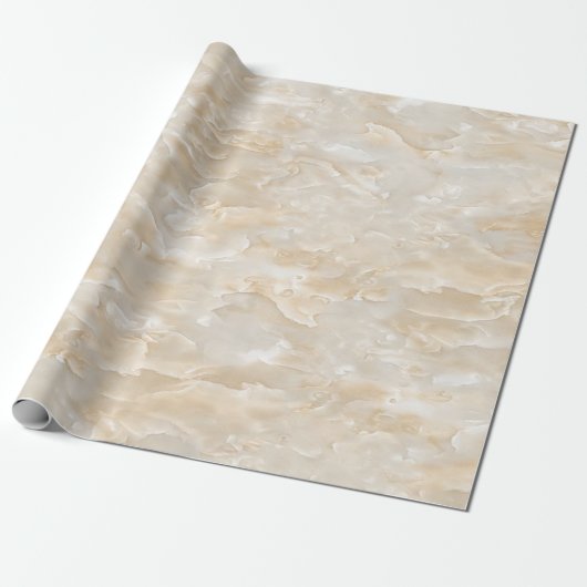 Trendy Marmer Steen Textuur Cadeaupapier (Uitgerold)