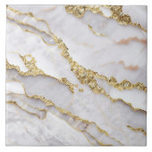 Trendy marmeren agaat wit goud Collectie Tegeltje (Voorkant)