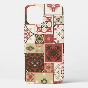 Trendy Marsala Marokkaanse Tegel Pattern Case-Mate iPhone Case