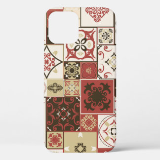 Trendy Marsala Marokkaanse Tegel Pattern Case-Mate iPhone Case