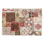 Trendy Marsala Marokkaanse Tegel Pattern Kussensloop (Achterkant)