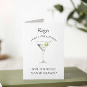 Trendy Martini Wil Je Mijn Man Van Eer Kaart Zijn