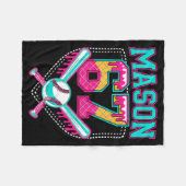 Trendy Mason 67 Mem Ice Cream Drip Baseball Birthd Fleece Deken (Voorkant (Horizontaal))