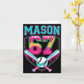 Trendy Mason 67 Mem Ice Cream Drip Baseball Birthd Kaart (Gele Bloem)