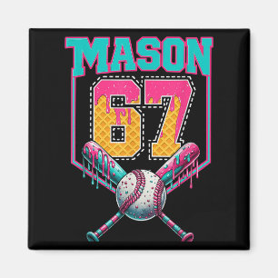 Trendy Mason 67 Mem Ijs Drip Honkbal Verjaardag Magneet