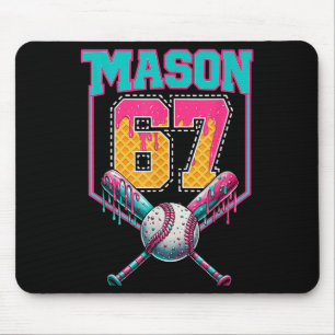 Trendy Mason 67 Mem Ijs Drip Honkbal Verjaardag Muismat