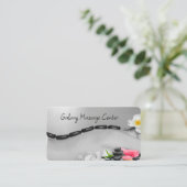 Trendy Massage Ronde Corner Visitekaartjes (Staand voorkant)