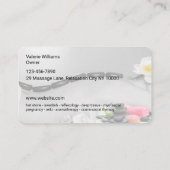 Trendy Massage Ronde Corner Visitekaartjes (Achterkant)