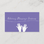 Trendy Massage Services Afspraak Visitekaartjes (Voorkant)