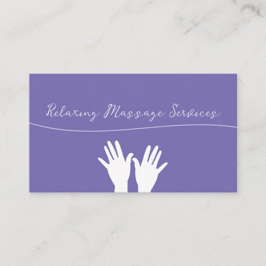 Trendy Massage Services Afspraak Visitekaartjes (Voorkant)