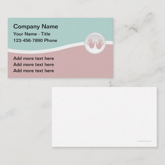 Trendy Massage Services Visitekaartjes (Voorkant / Achterkant)
