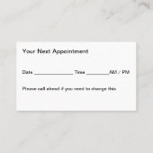 Trendy Massage Therapeut Lotus Graphic Afsprakenkaartje (Achterkant)