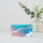 Trendy Massage Therapist Visitekaartjes (Staand voorkant)