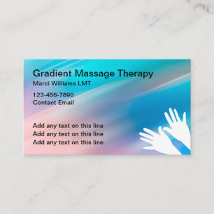 Trendy Massage Therapist Visitekaartjes