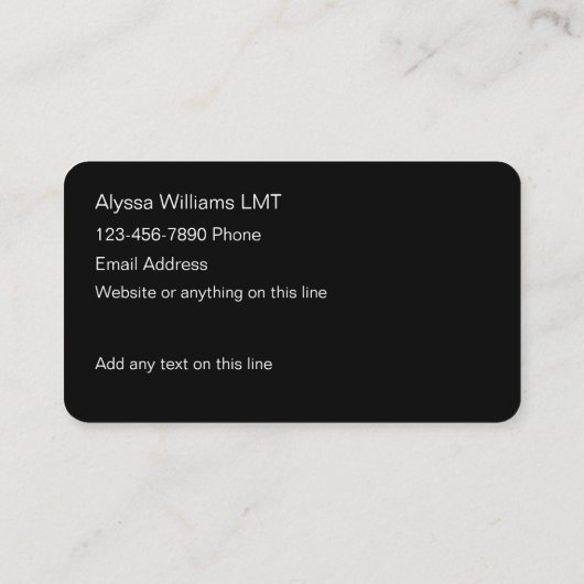 Trendy Massage Therapy Visitekaartjes (Achterkant)