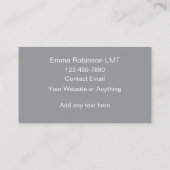 Trendy massageservices visitekaartjes  (Achterkant)
