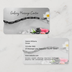 Trendy Massageshop Rond Hoek Zakelijke Kaarten Visitekaartje