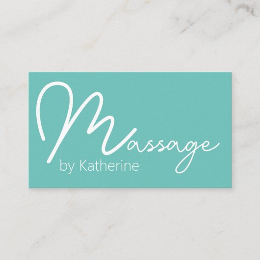 Trendy Massagetherapie Afspraak Visitekaartjes (Voorkant)