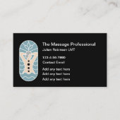 Trendy Massagetherapie Visitekaartjes Design (Voorkant)